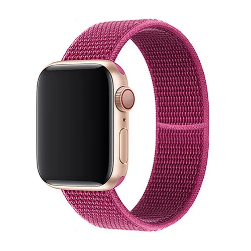 Спортивный нейлоновый ремешок для apple watch 4, apple watch 5, ремешок correa iwatch 44 мм, 40 мм, 38 мм, 42 мм, apple watch series 4, 3, 2, 1 - Цвет ремешка: Dragon Fruit