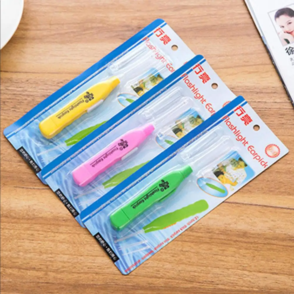 Новый светодиодный светильник уха Палочки чистый воск для ногтей чистки er