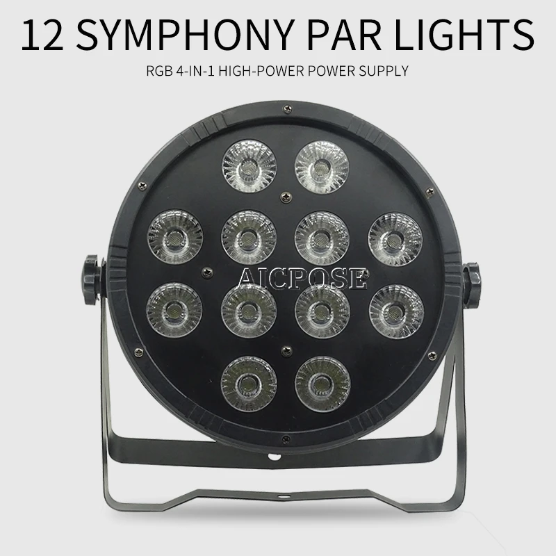 12x12 Вт led Par огни RGBW 4в1 12*12 ABS материал плоский par dmx512 дискотечные профессиональный