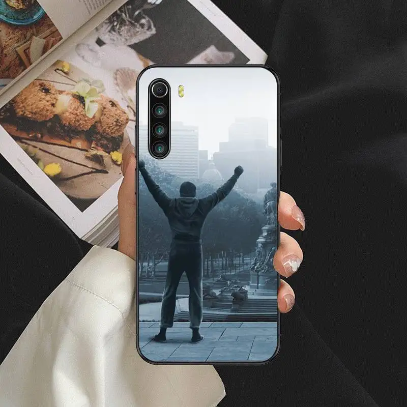 

Rocky Balboa Phone Case For Redmi 4X 5plus 6 7 8A 9 Note 4 8 T 9 10 pro Cover Fundas Coque