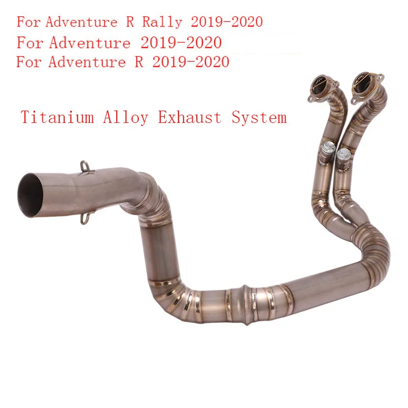 

Motorcycle Exhaust Header Front Connect Link Pipe Titanium Alloy Exhaust System for KTM 790 Adventure 790 Adventure R 2019-2020