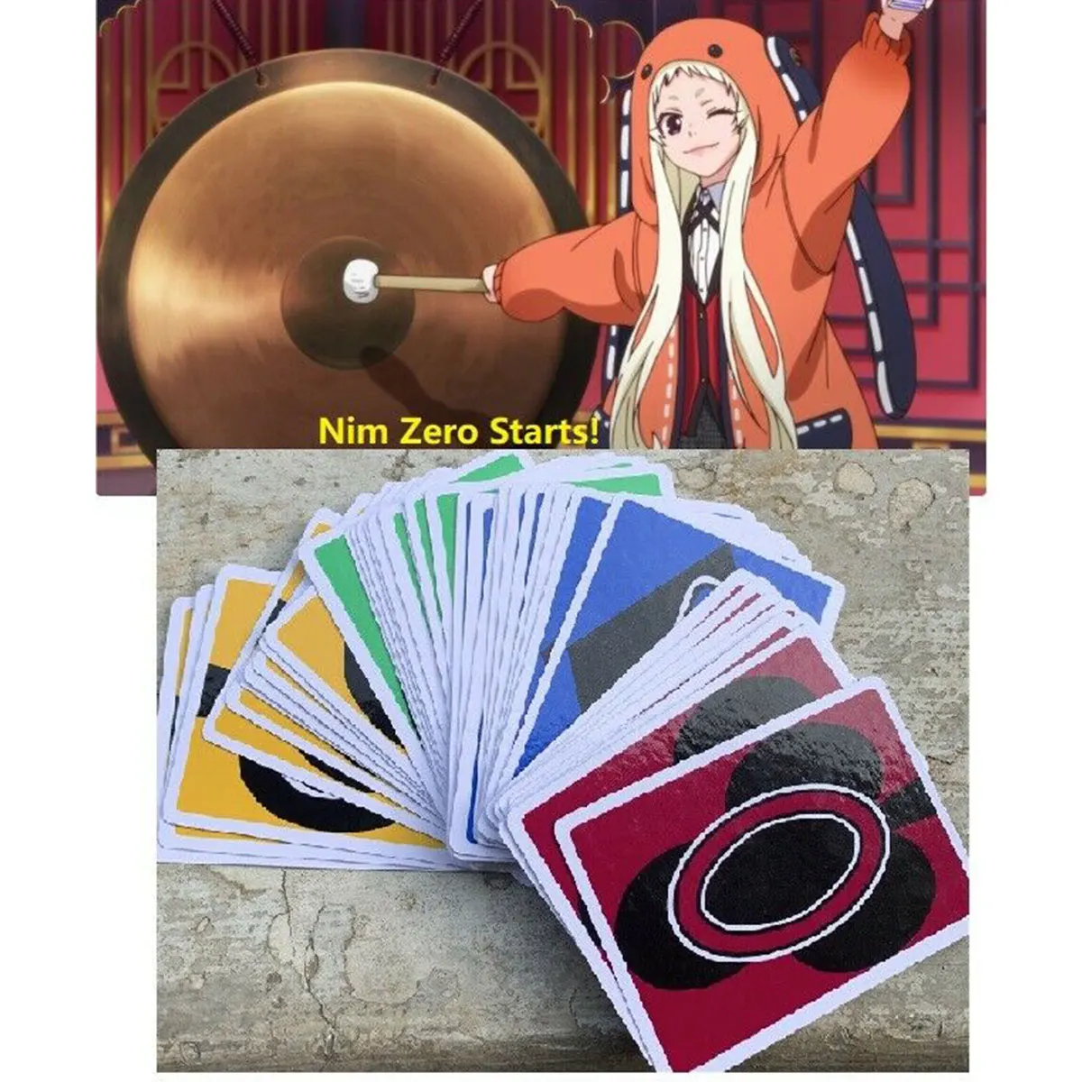 Новая настольная игра Nim Zero покерные карты Kakegurui xx Yumeko Косплей Prop 40 штук|Реквизит