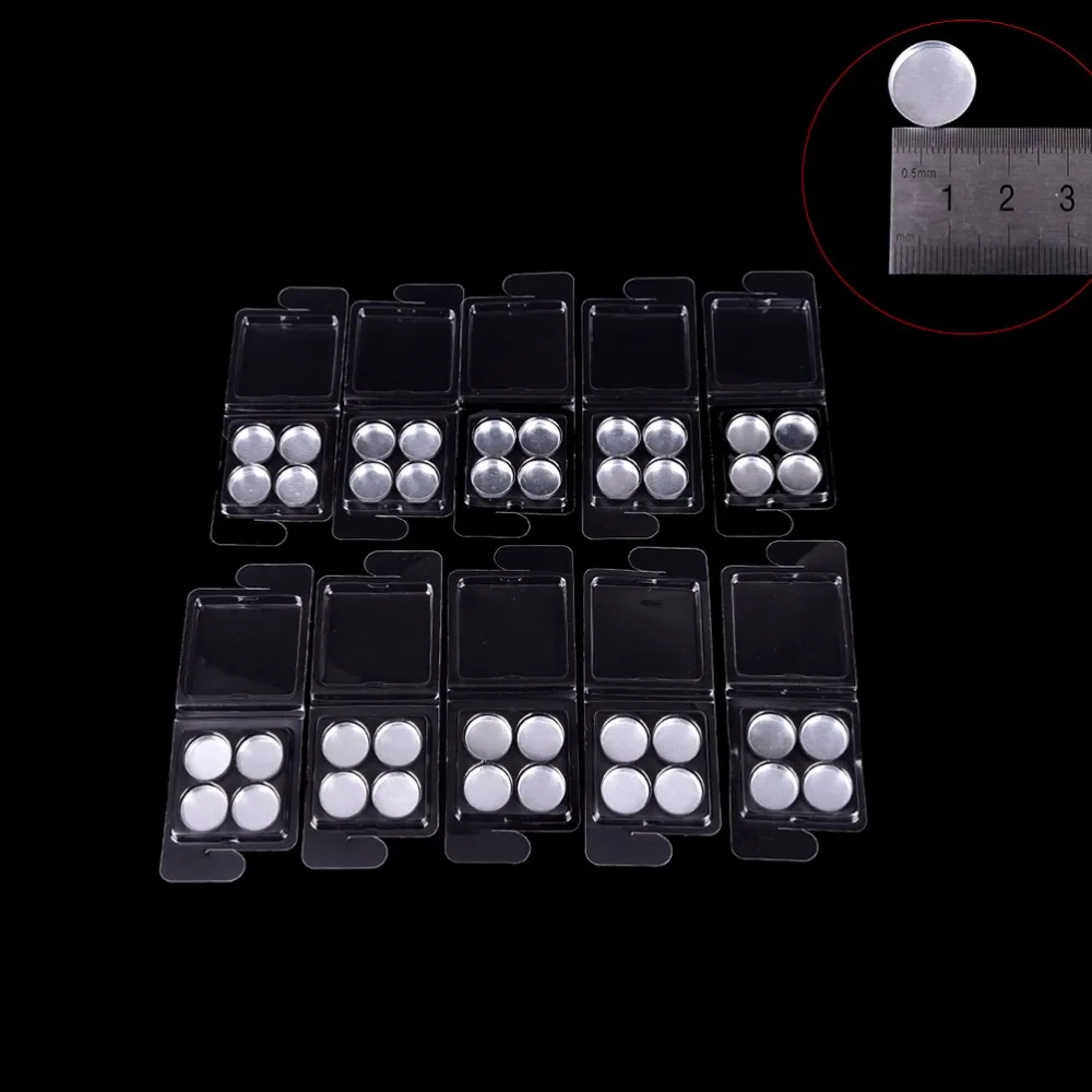 10 наборов магнитных Пустых Алюминиевых теней для век Пигмент Макияж кастрюли