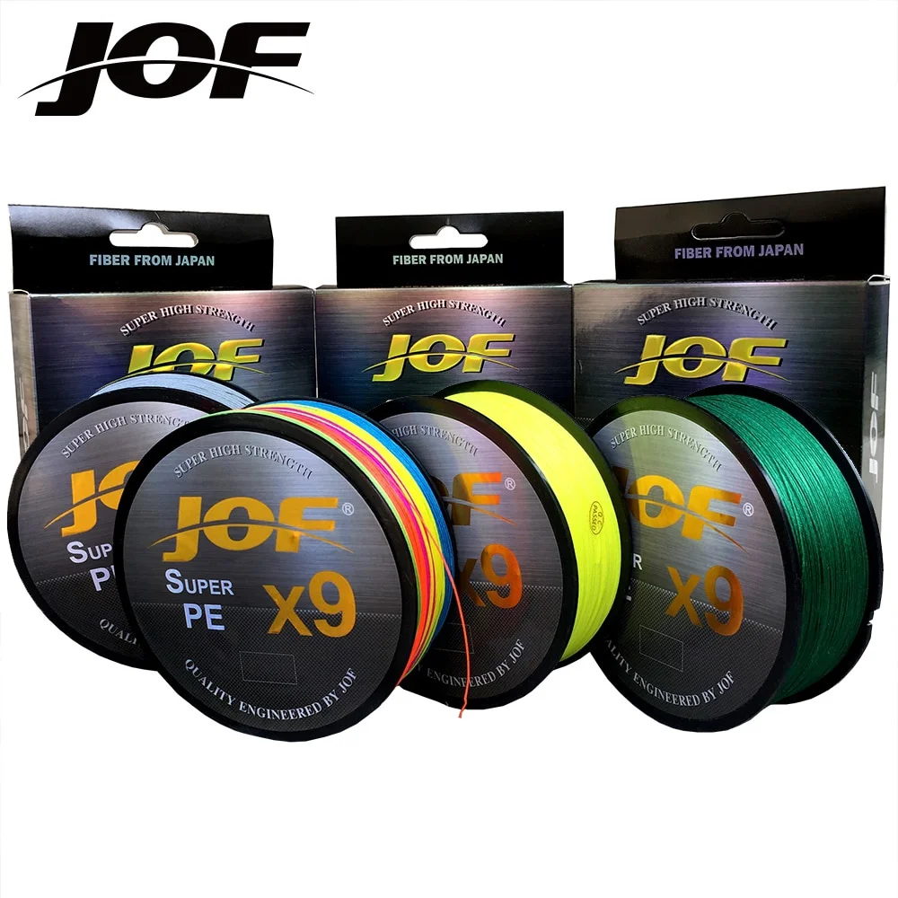 

JOF 500M PE Braided Fishing Line 9 Strand 20-100LB Multifilament Fishing Line for Carp Fishing Wire for All Fishing