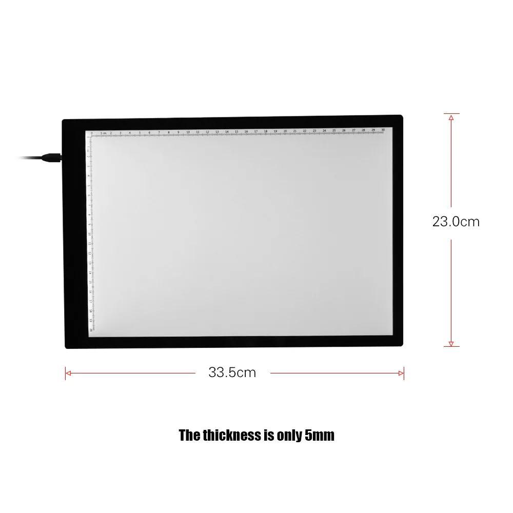 Светодиодный индикатор A4 со шкалой ультратонкий с питанием от USB|Цифровые