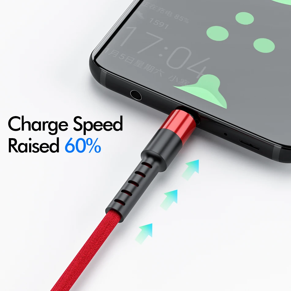 Микро USB кабель 5А быстрая зарядка синхронизация данных мобильный телефон