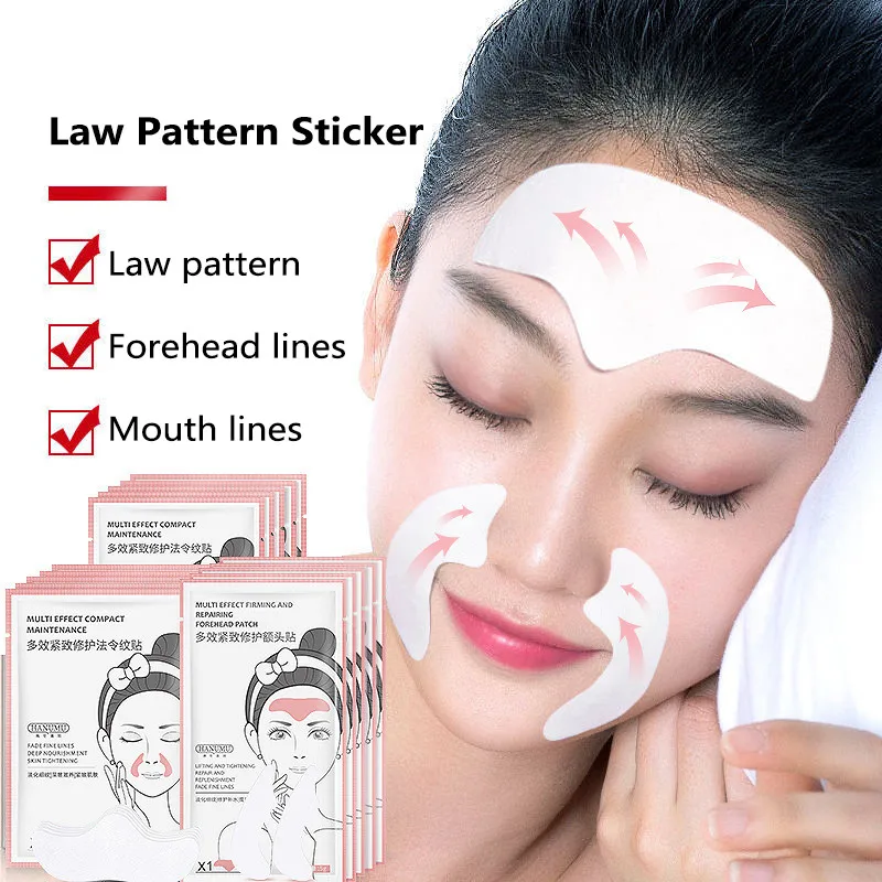 

Firming 5pcs/5 Pairs Anti Aging Beauty Skin Care Forehead Wrinkles Nasolabial Folds Eye Mask Collagen Gel Wrinkles Patch