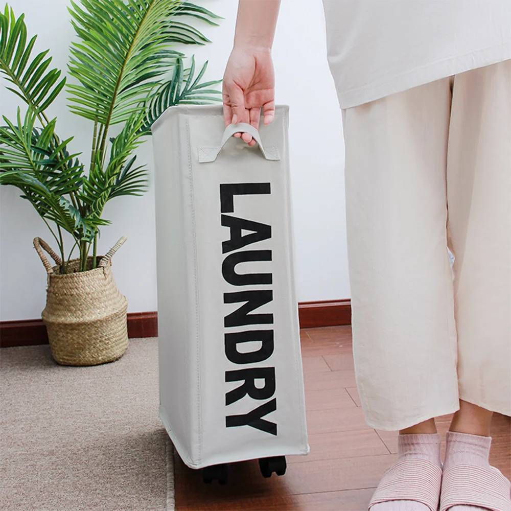 Новинка 2022 корзина для белья с колесами многофункциональная угловая грязного