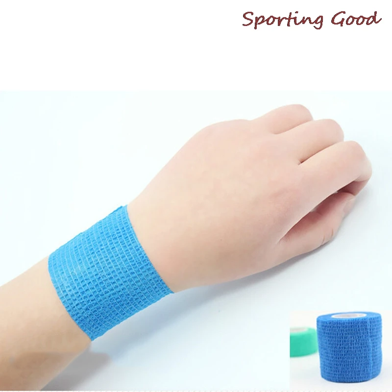 Hot Colorful Sport Self Adhesive Elastic Bandage Wrap Tape 4.5m Elastoplast For Knee Support Pads Finger Ankle Palm Shoulder