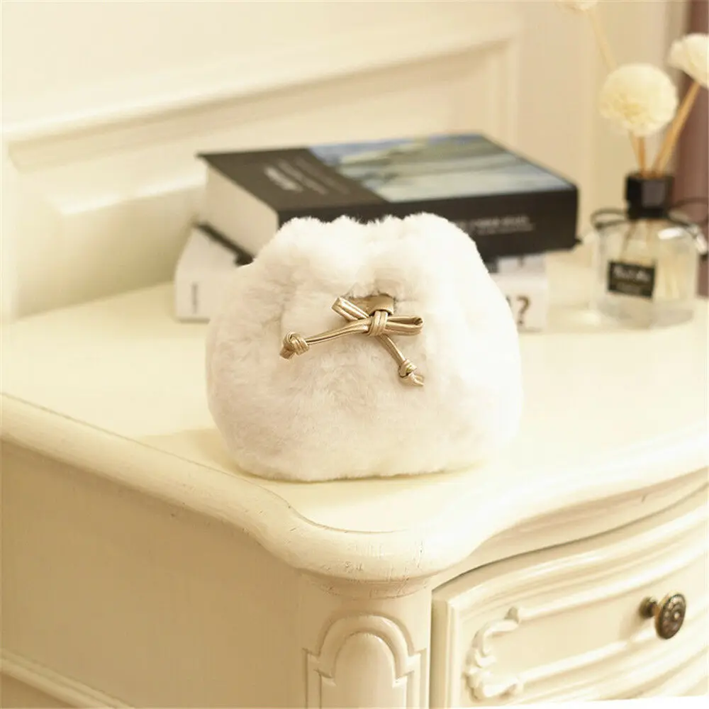 Children Mini Bucket Bag Autumn Winter Faux Fur Kids Crossbody Shoulder Bags for Baby Girls Messenger Toddle Wallet Handbags | Игрушки и