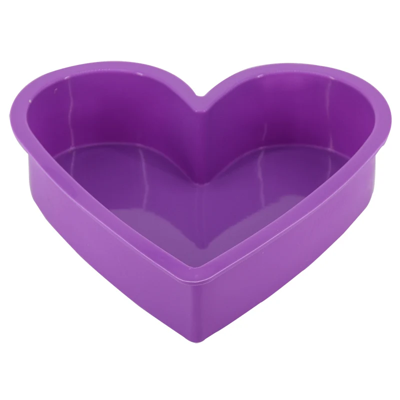 

SILIKOLOVE Heart Silicone Mold Cake Big Bakeware Cake Molds DIY Bread Mousse Pastry Baking Pan Mould Non-Stick Cake TooL