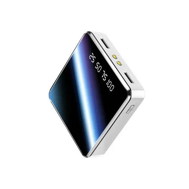 Ultrathin 30000mah power bank Portable USB Batteria Charger powerbank external battery pover bank for iPhone X Samsung xiaomi - Цвет: White