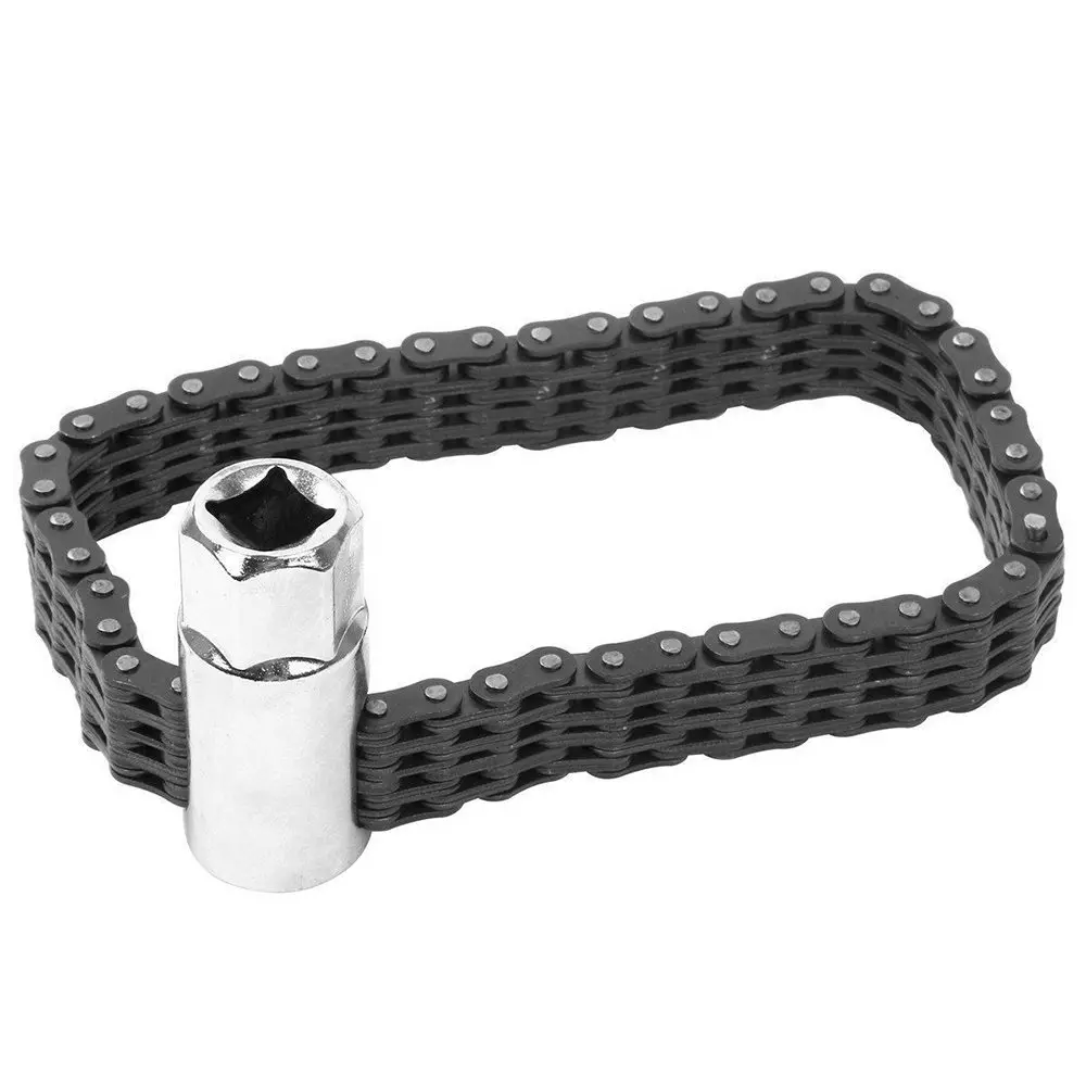 

120/140mm Universal Chain Type Oil Filter Wrench Auto Reinforced Swivel Adjustable Tool