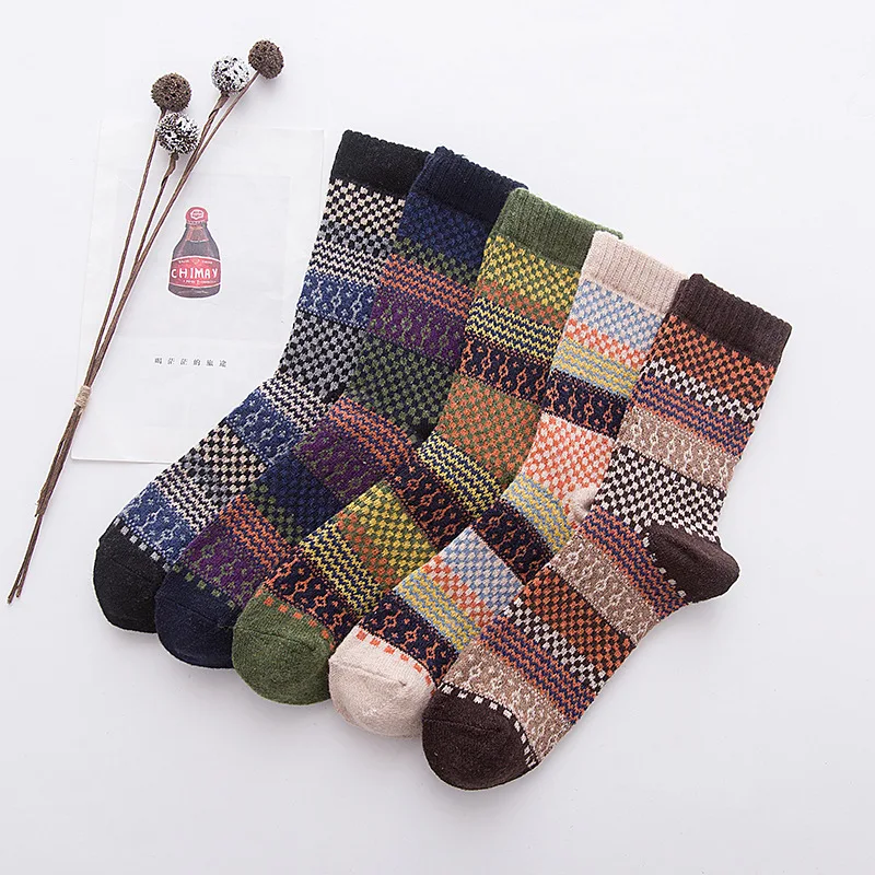 Wool warm men's socks