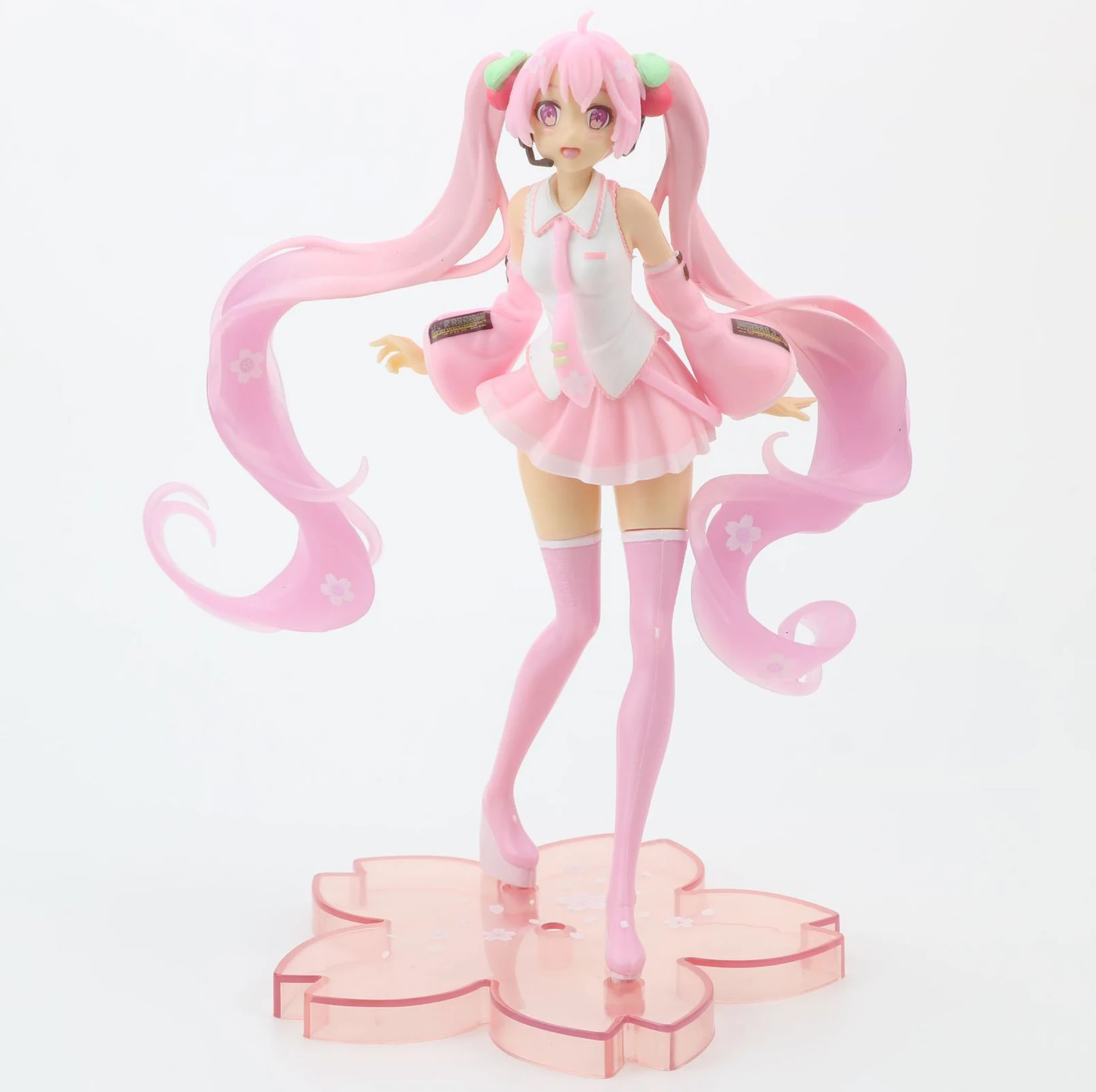 

Аниме игрушки Bandai Hatsune, модель розового цветка вишни, персонажи аниме, коллекция игрушек из ПВХ, кукла, украшения, 19 см, марионетки periph