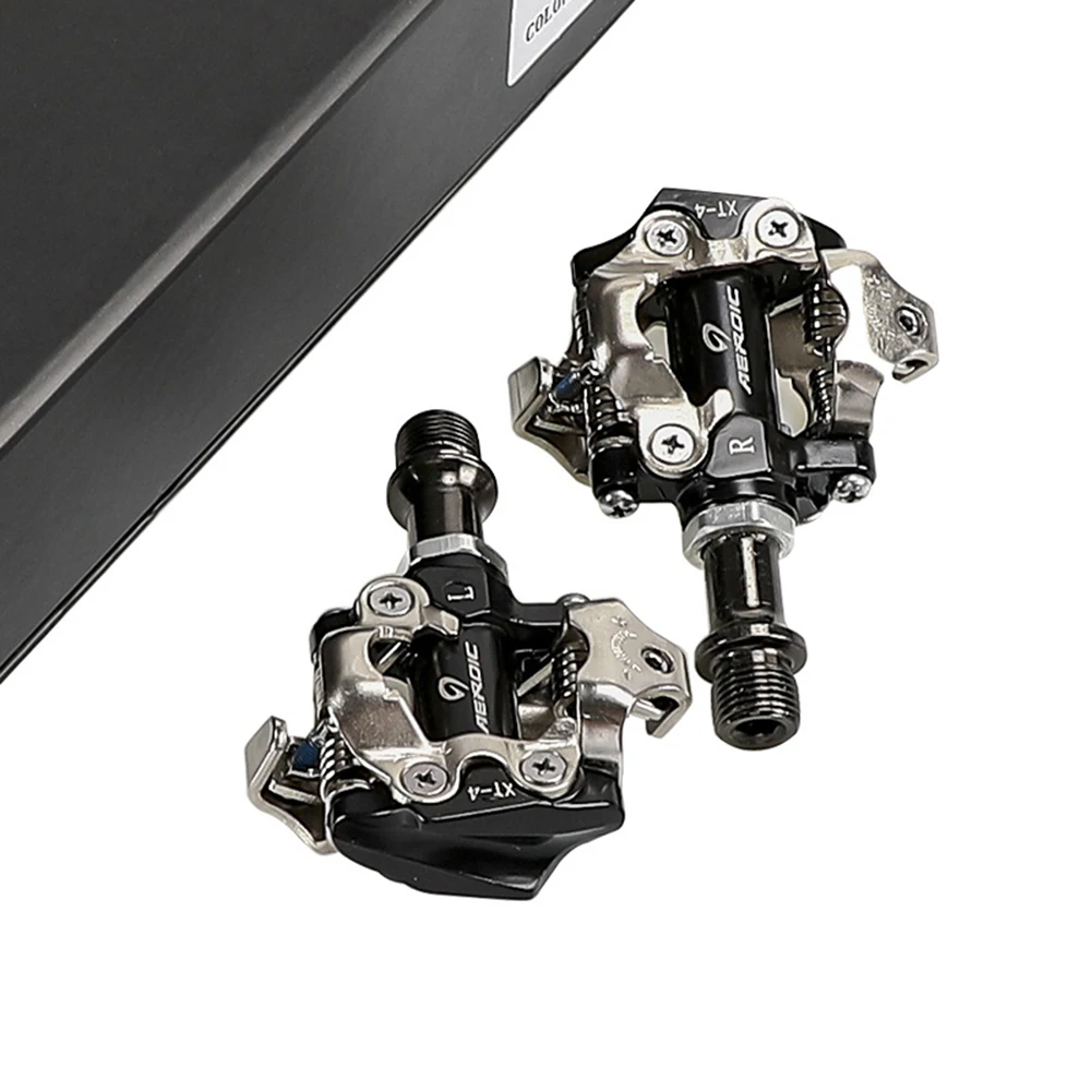 

Mountain Bike Clipless Pedals Aluminum Alloy Compatible with Shimano SPD Cleats(Included) Drop shipping