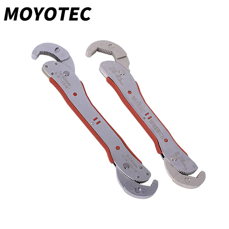 MOYOTEC Double Head Magic Wrench Universal Adjustable Key Multi Function Pipe Torque Spanner Hand Tool