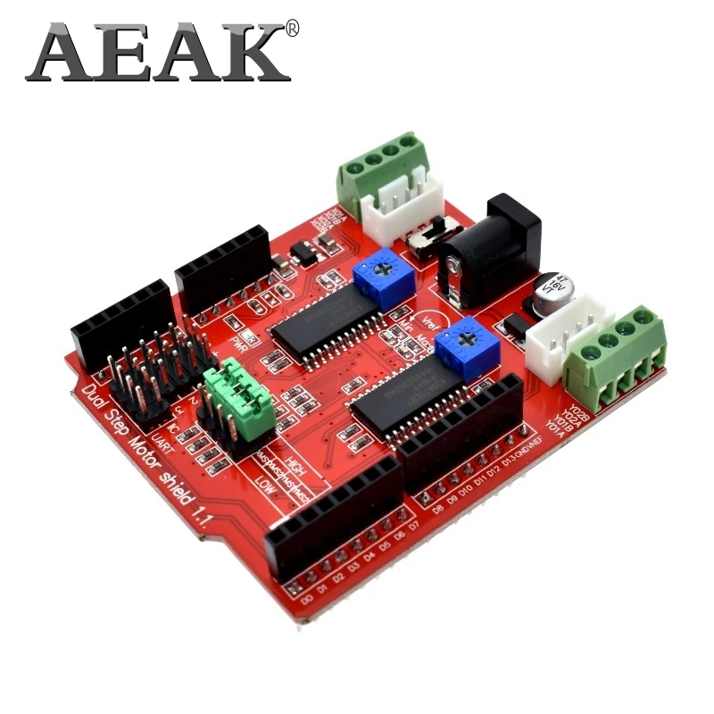 Двухканальный модуль защиты драйвера шагового двигателя AEAK A3967 IO PWM CNC 3 В 5