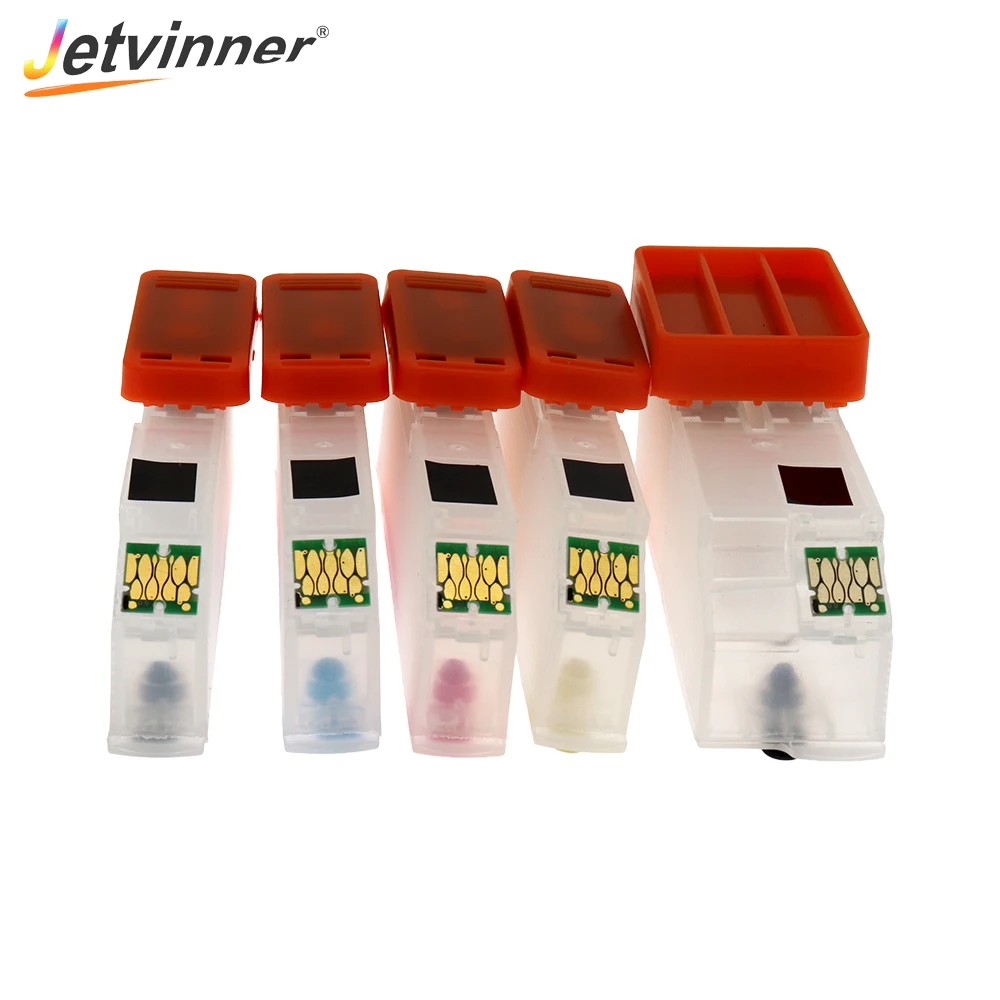 Струйный картридж Jetvinner для принтеров Epson T3351 T33XL T3361- T3364 T33 с дуговым чипом XP530 XP900