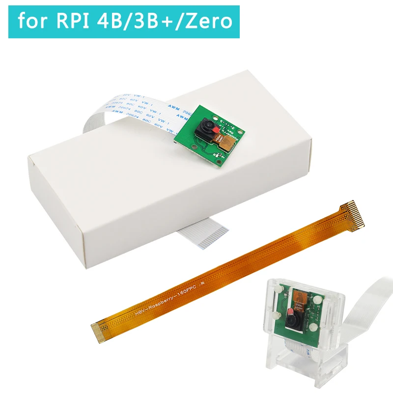 Raspberry Pi 4 Модель B модуль камеры 1080p 720p Мини камера 5MP веб-камера видеокамера совместима с Raspberry Pi 3 Model B+/3B/2B