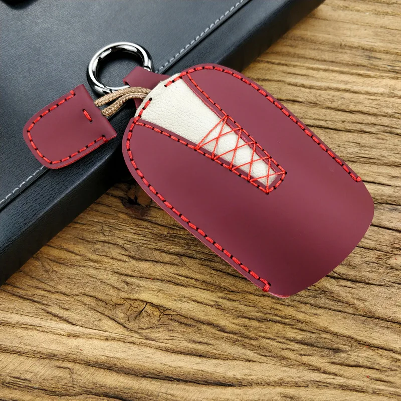 Genuine Leather Princess Car Keychain Key Holder Organizer Women Key Bag