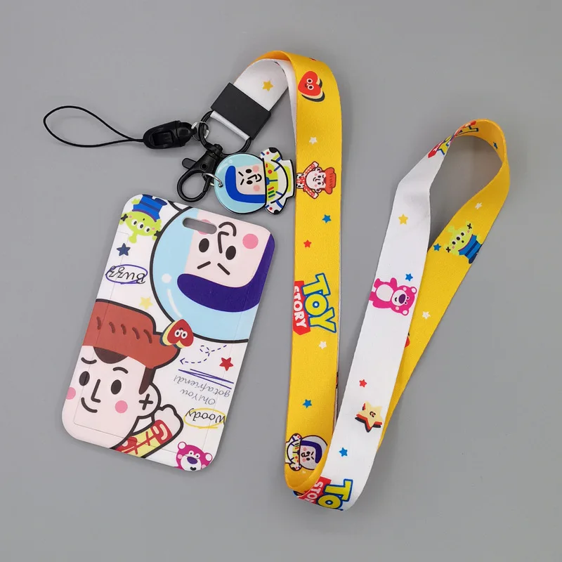 yq041 toy story lanyard for key id card cover pass usb office student badge holder phone neck straps keychain lariat lanyard free global shipping