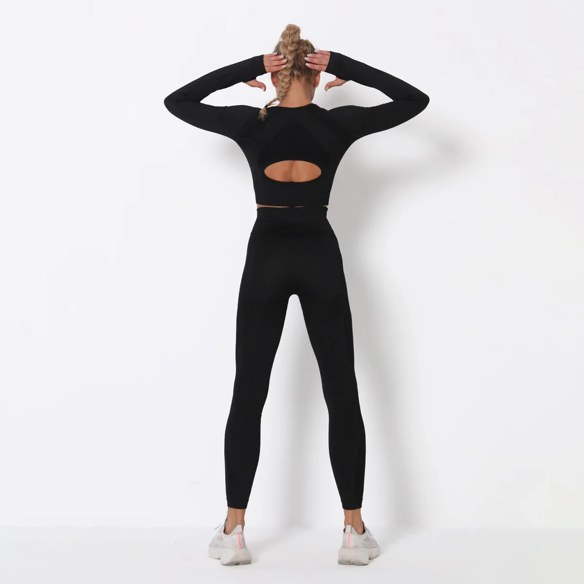 

2 Pieces 2021 Seamless Leggings Suit For Fitness Women Crop Top Women's Tracksuit Womens Sport Outfit For Woman Clothes Set
