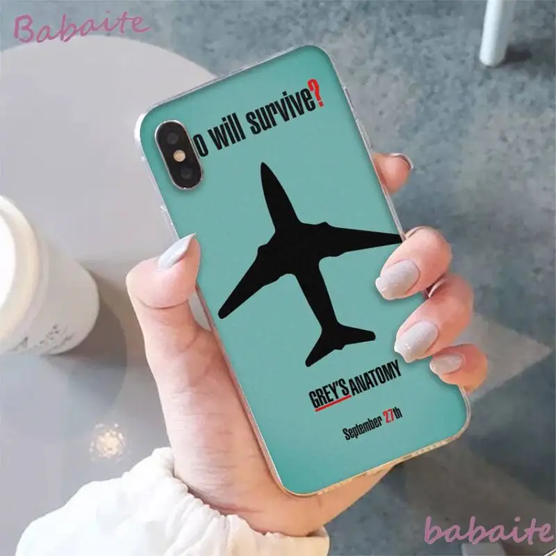 

Babaite American TV Greys Anatomy Phone Case fundas for iPhone 12 8 7 6 6S 5 5S SE XR 11 12 11pro promax Plus X XS MAX