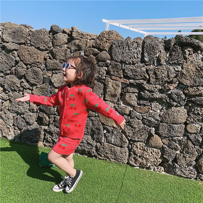 Новое поступление весенний хлопковый комплект одежды в Корейском стиле свитер с