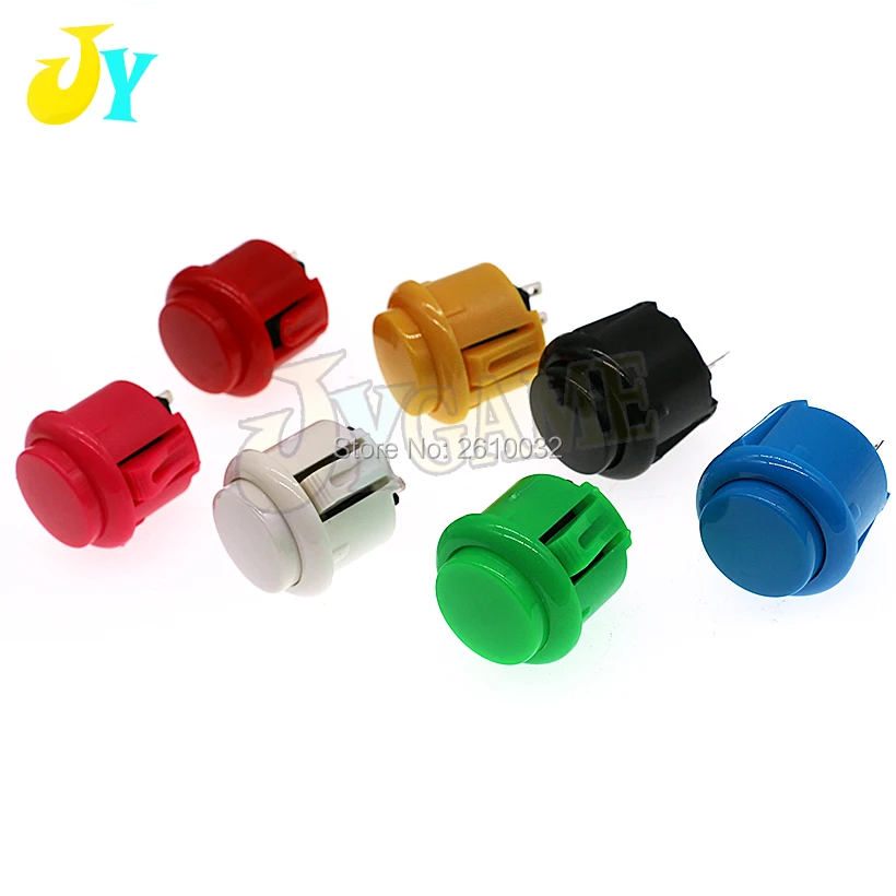 Круглые кнопки для аркадных игр sanwa 50 шт. 24 мм заводская цена запчасти сделай