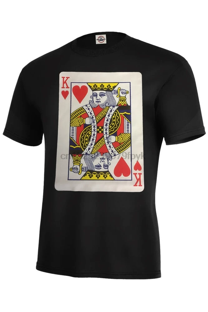 Футболка с длинным рукавом и надписью King Of Heart|Мужские футболки| |