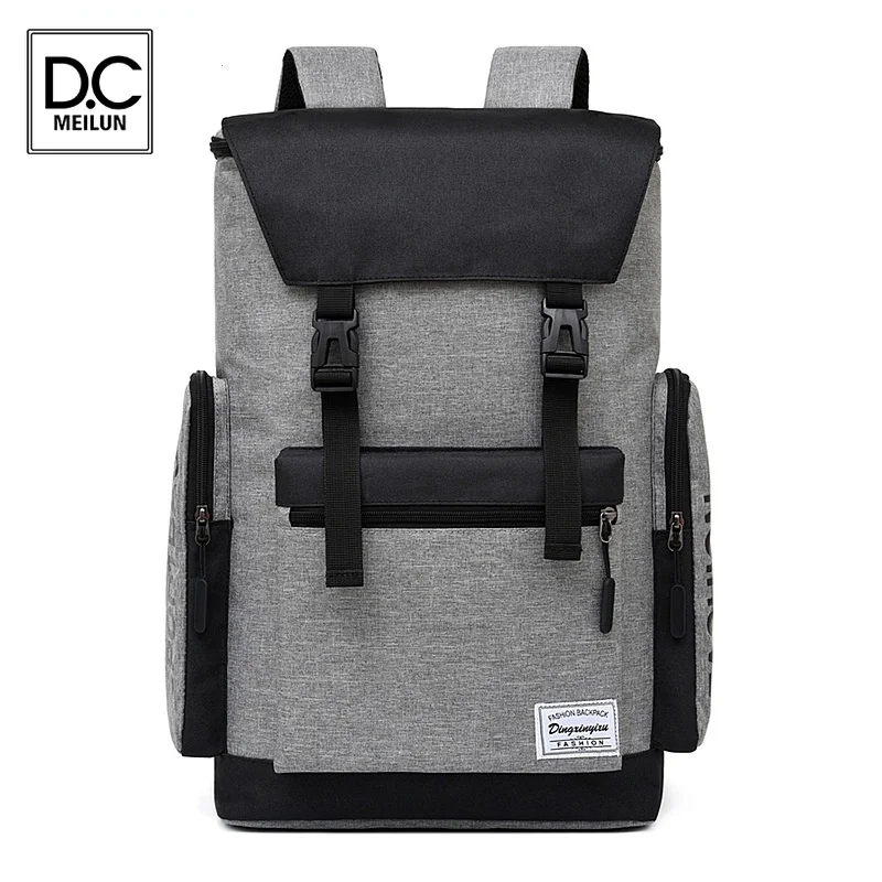 

Модный мужской рюкзак DC.meilun, рюкзаки для ноутбука 15,6 дюйма, ранцы для студентов колледжа, мужские дорожные рюкзаки, Большой рюкзак