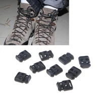 50 pcs non slip shoelace buckle clip stopper rope clip clamp cord cable lock diy