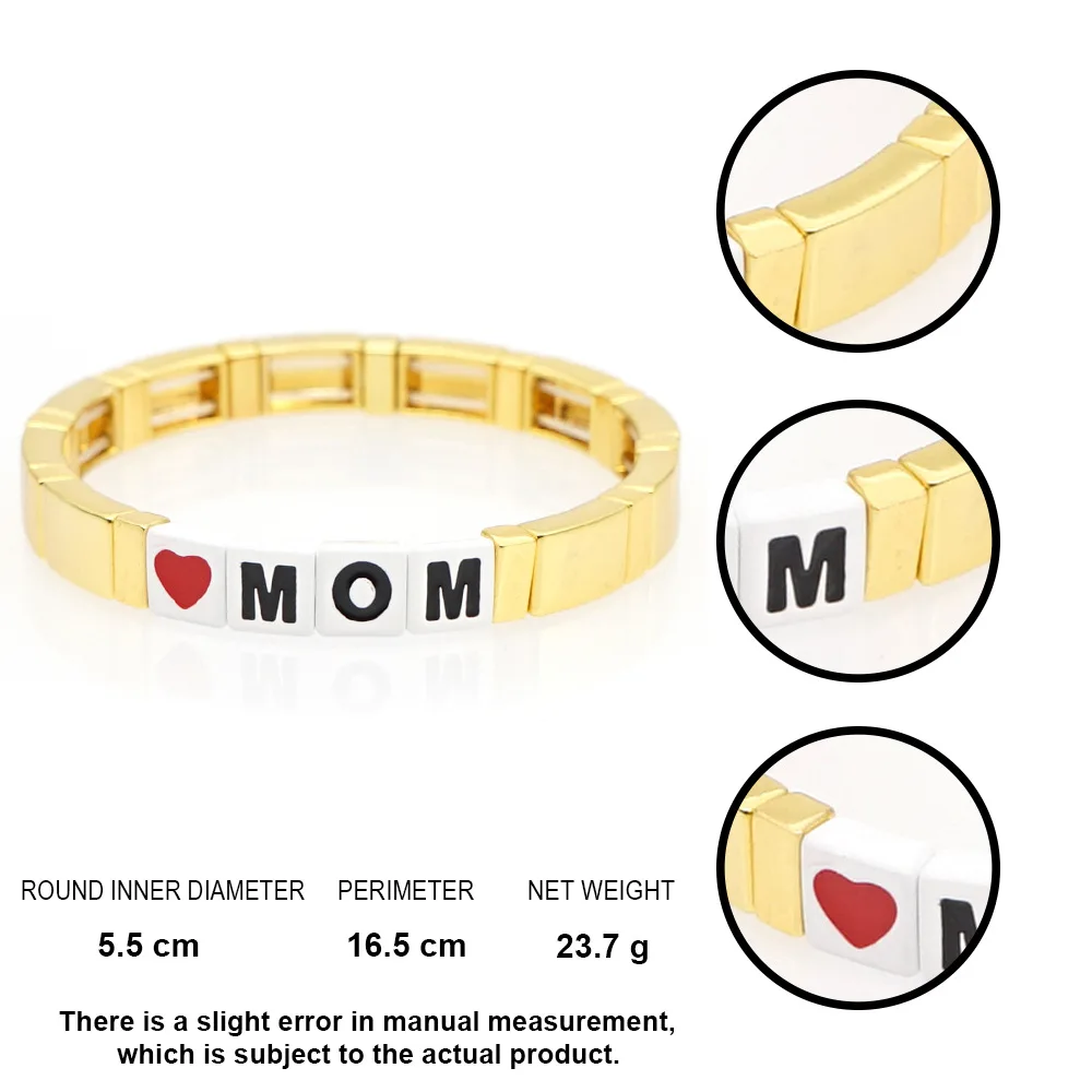 Новый браслет золотого цвета с изображением крошечного сердца и имени букв для