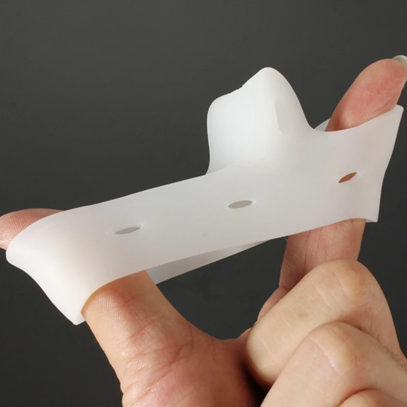 Силиконовый гелевый сепаратор для пальцев ног 2 шт./пара защита большого пальца