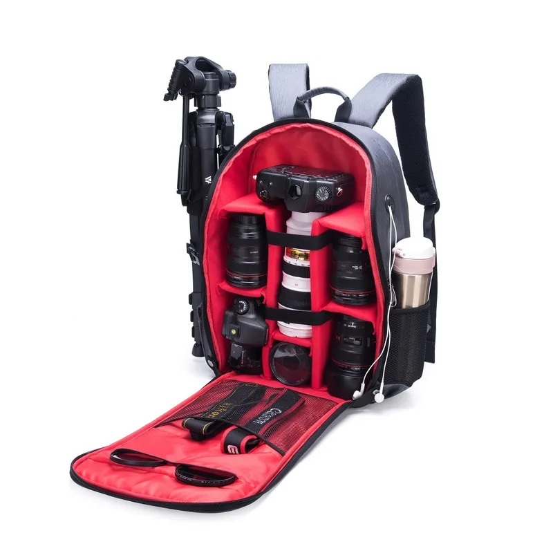 

2021 New SLR Camera Backpack Anti-Theft Waterproof Large Capacity Shoulder Outdoor Camera Bag Fashion Camera Backpack