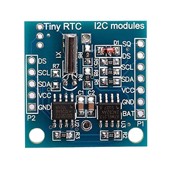 Крошечный RTC I2C DS1307 AT24 C32 модуль часов в реальном времени для AVR PIC 51 ARM с батареей