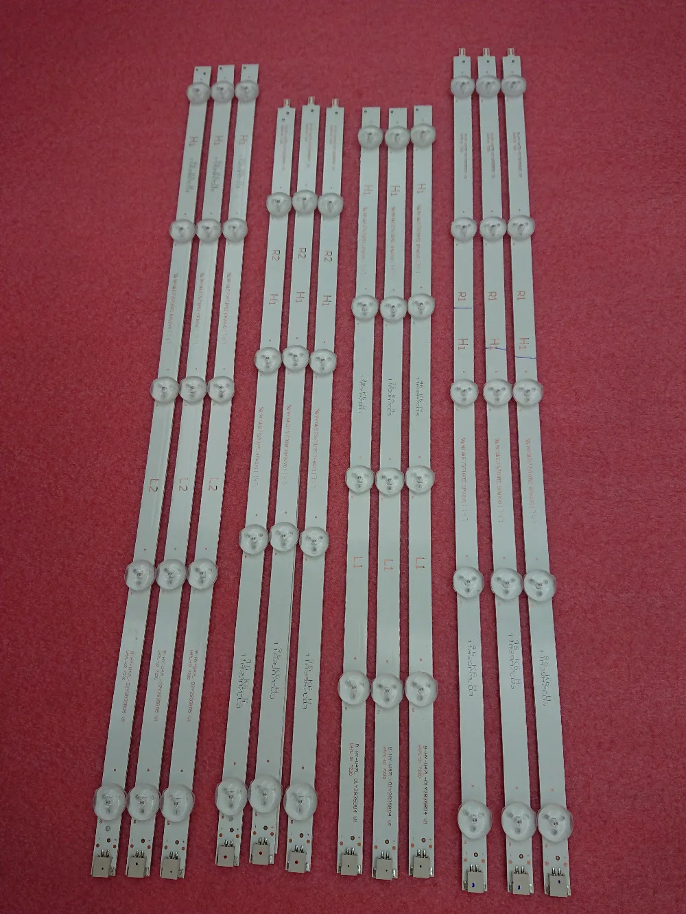 Два кольца в одном 12 шт./набор R1 L1 R2 L2 светодиодный Замена полоса для 47LA6200 47LN5400 6916L