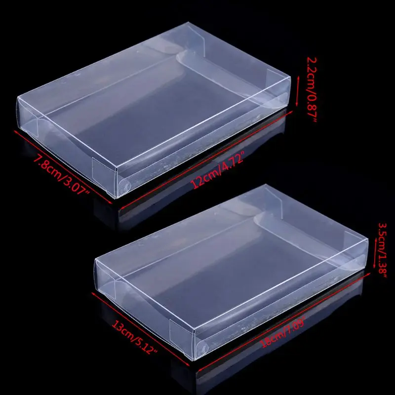 

1Pc Custom Clear PET Box Pro Protectors Game Case Sleeves Covers For SNES N64 CIB Boxed Games