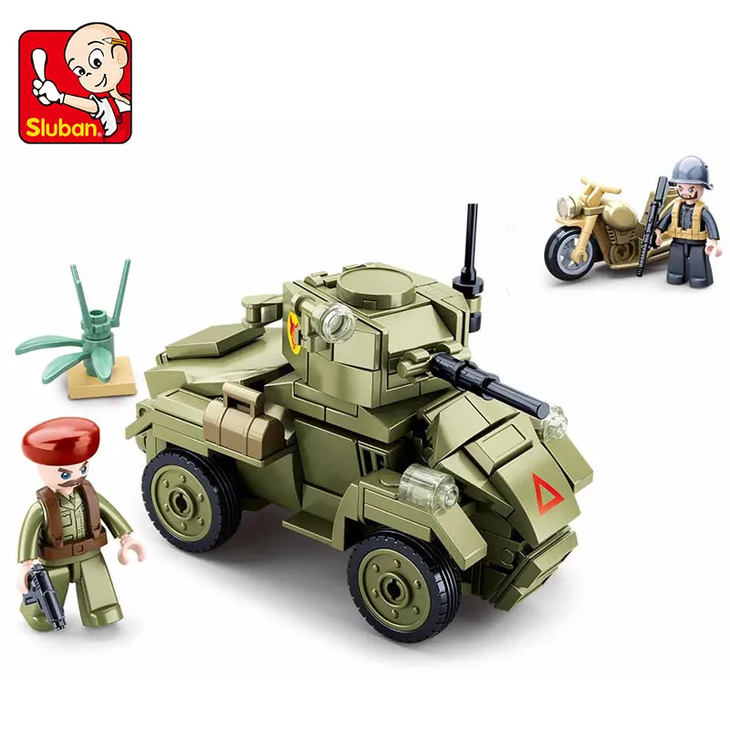 

Sluban B0710 Battle of North Africa-Humber MK2 Armored Vehicle Building Block Toys For Children Boys Xmas Gifts 154pcs