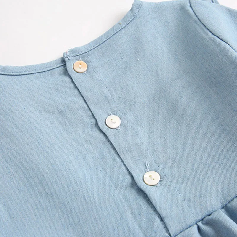 Комбинезон детский Melario однотонный в ковбойском стиле с длинным рукавом на