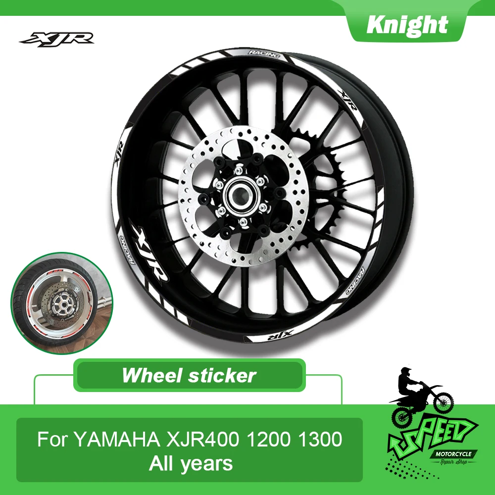 

For Yamaha XJR 400 1200 1300 Reflective sticker Motorcycle Rim stripes Decals 17inch Wheel Sticker Reflective Tape