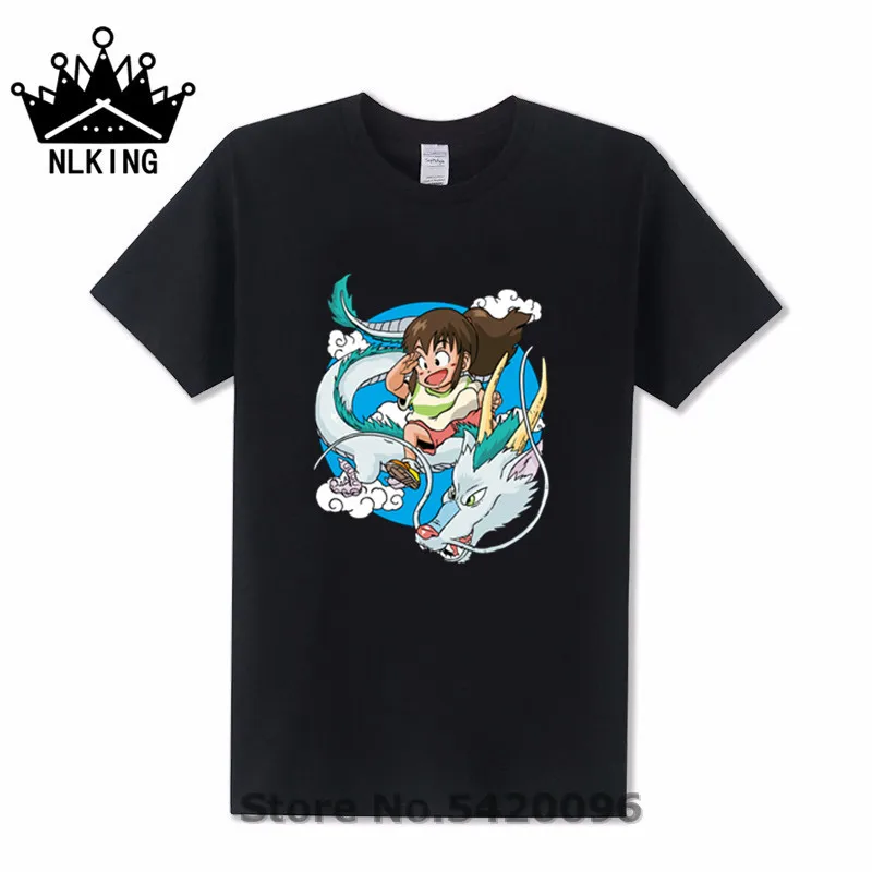 Новая мода 2019 футболка s dragon chihiro comic Аниме Манга Мужская из чистого хлопка Harajuku