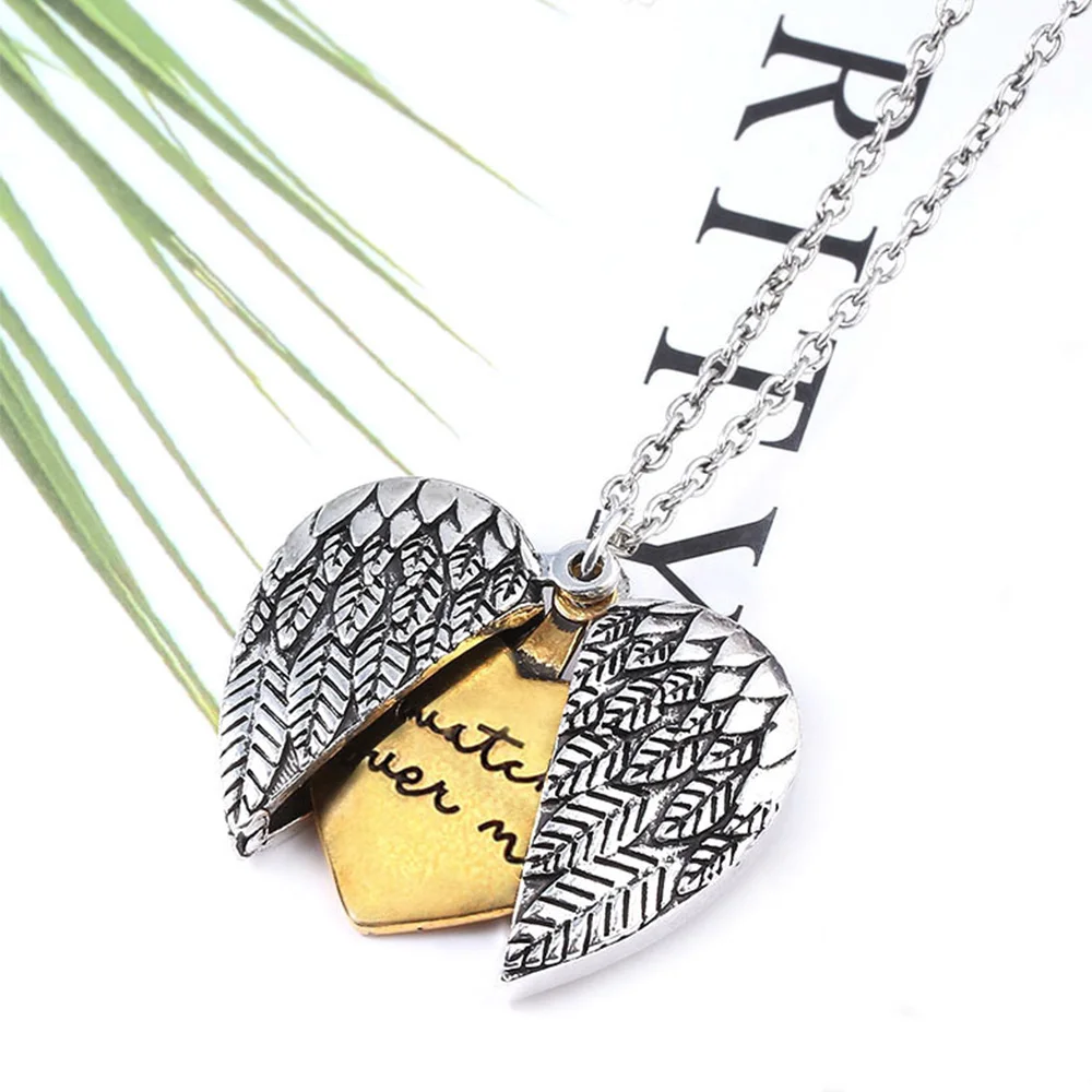 Винтажное Двухслойное ожерелье с подвеской в форме сердца Женская цепочка