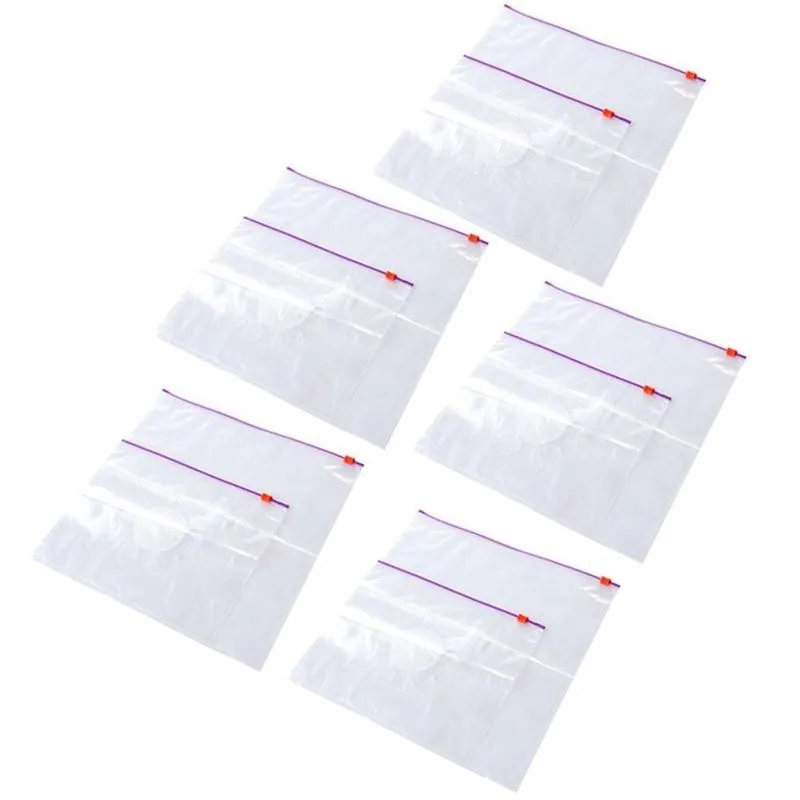

10pcs /set Reusable Fresh Zipper Bag Freezing Heating Bags Kitchen Food Storage Accessories Zip Lock Wrap Bag Poly Saran D9Z7