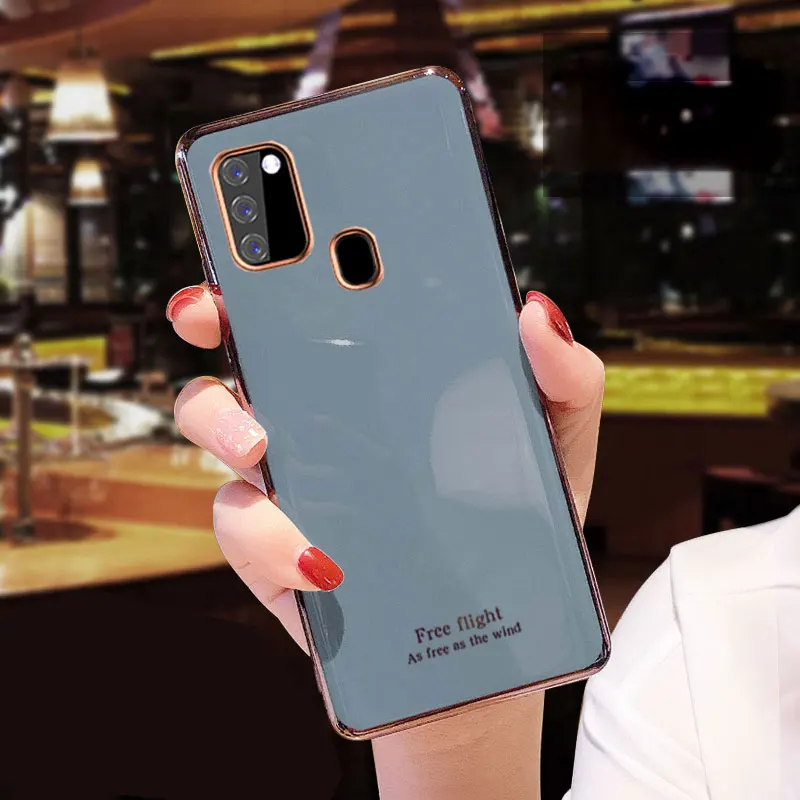 Luxury Silicone Case For Samsung Galaxy M31 phone Case Cover A21s Shockproof Holder Case For Samsung Galaxy M31 a21S M40S M11