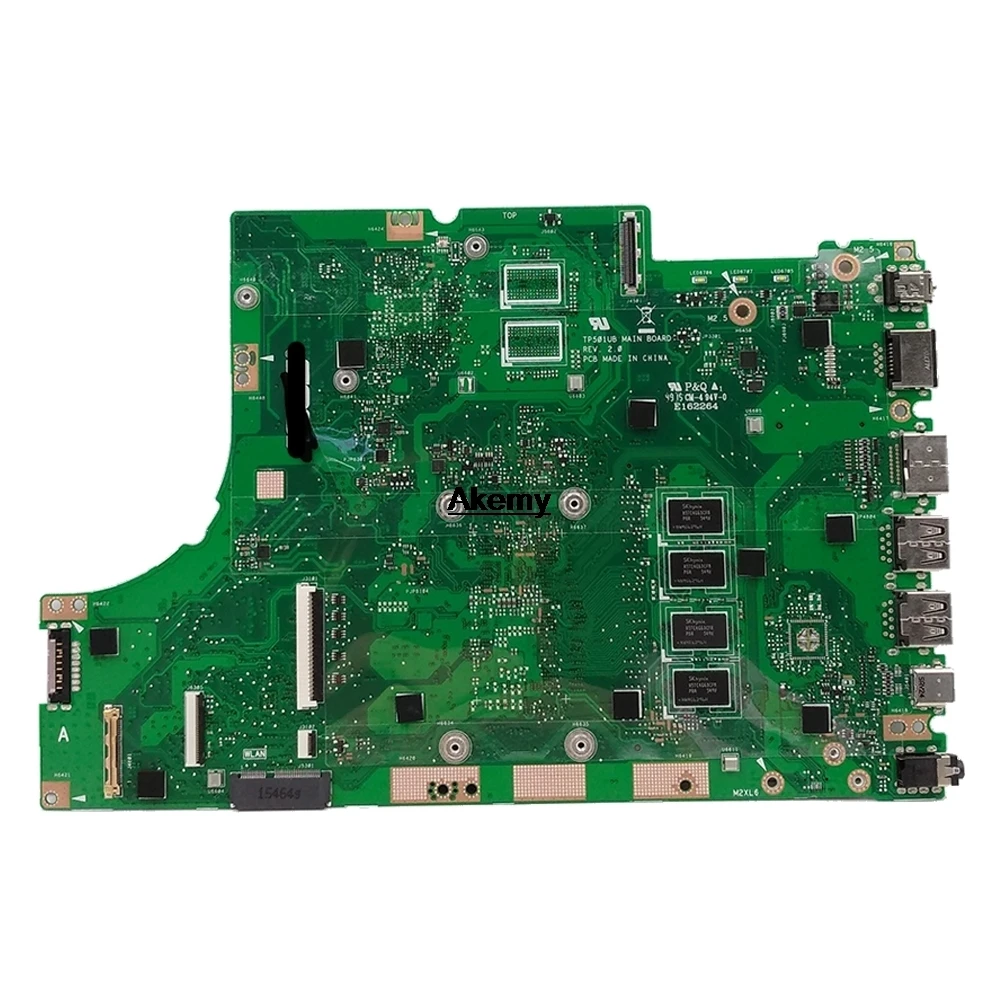 Новая материнская плата Akemy TP501UAK для ASUS TP501U TP501UA TP501UQ TP501UAM TP501UJ ноутбука 4GB-RAM I7-7500U