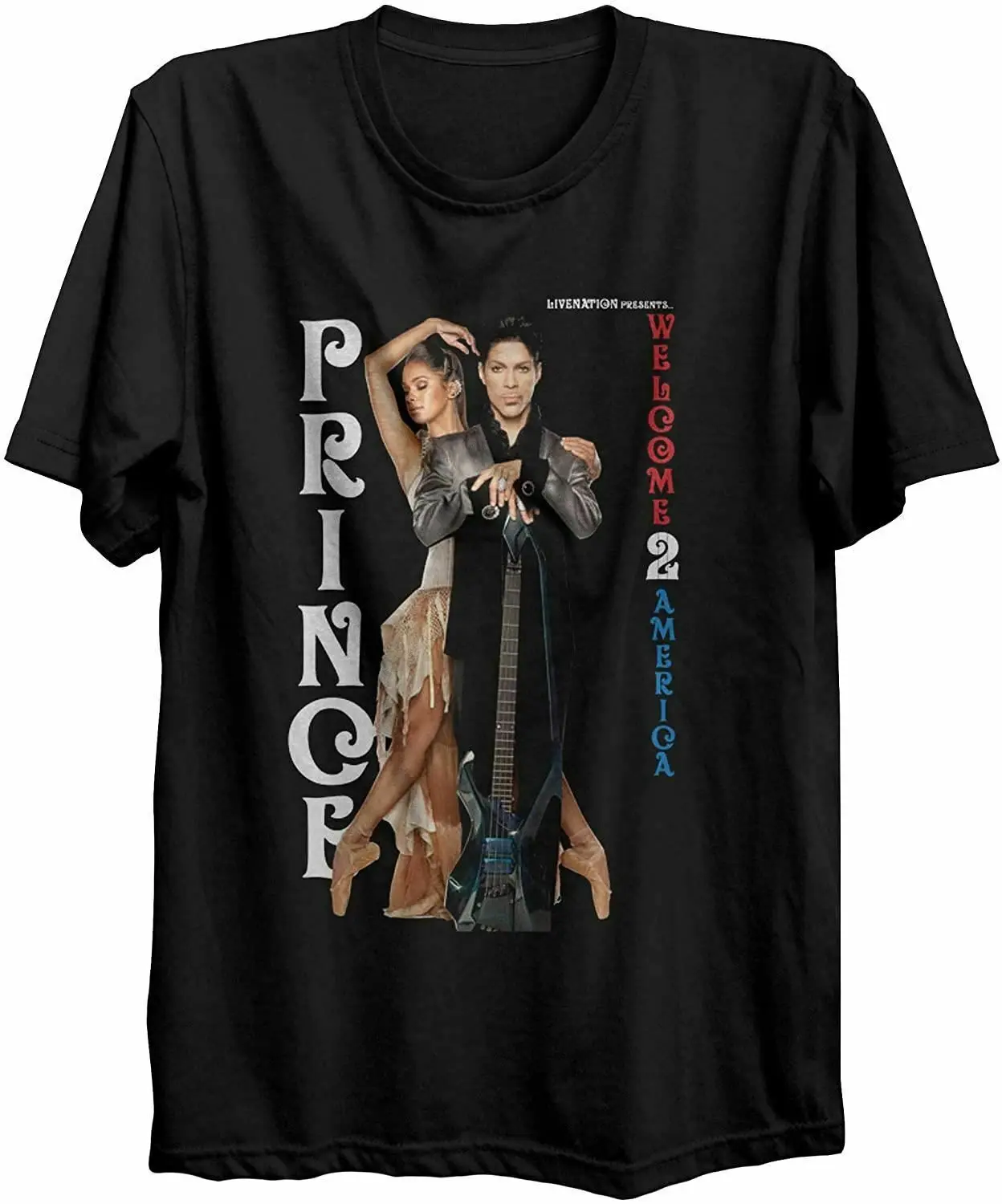 Футболка с изображением Роджерса Нельсона добро пожаловать в Америку | Мужская