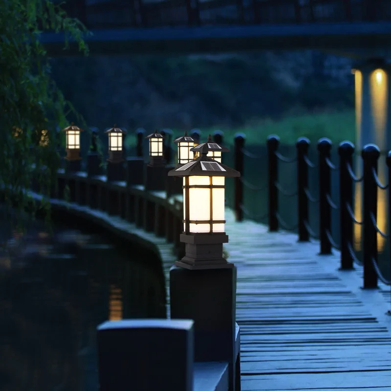 Уличный светильник на солнечной батарее светодиодный водонепроницаемый