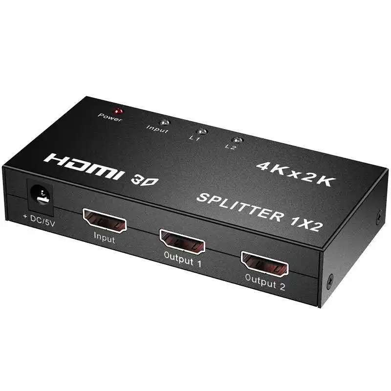 Разветвитель/переключатель HD MI 1x2 UHD 1 4 4K при 30 Гц вход 2 выхода светодиодный